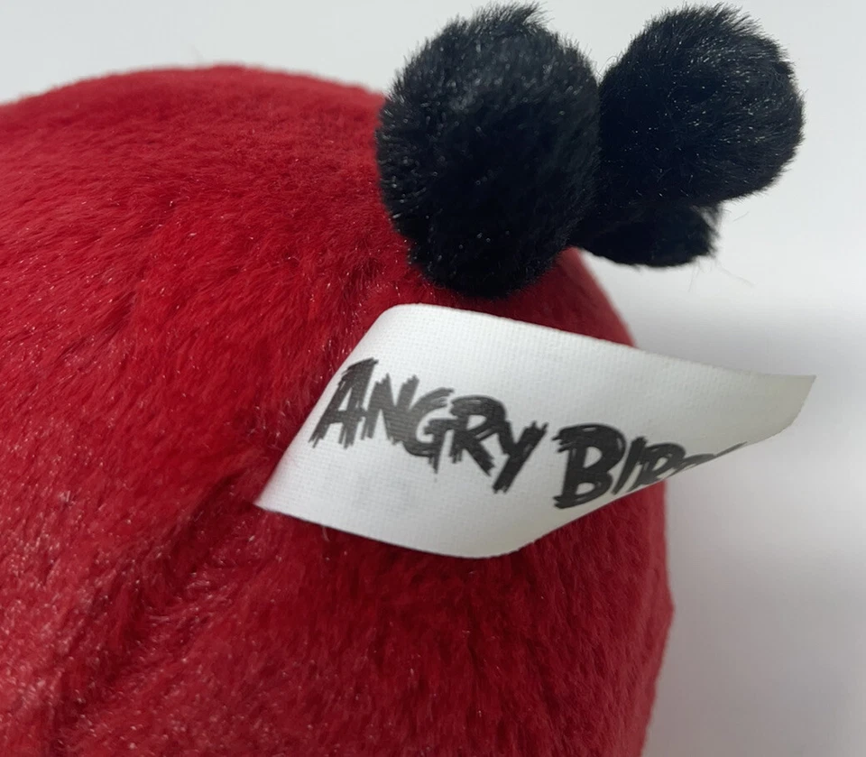 Angry Birds RED and tan Plush Stuffed Toy 5" Good Stuff Commonwealth 2011 - Image 3 of 4