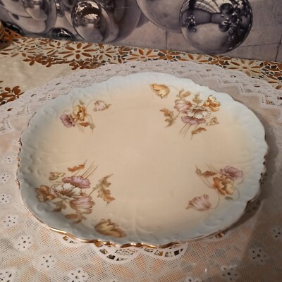 Antike viktorianische Aynsley extrem selten Blumenmuster Kuchenplatte atemberaubendes Stück