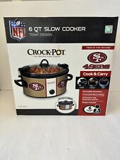 Crock Pot Denver Broncos NFL 6 Quart Slow Cooker Travel Locking Lid Brand  New