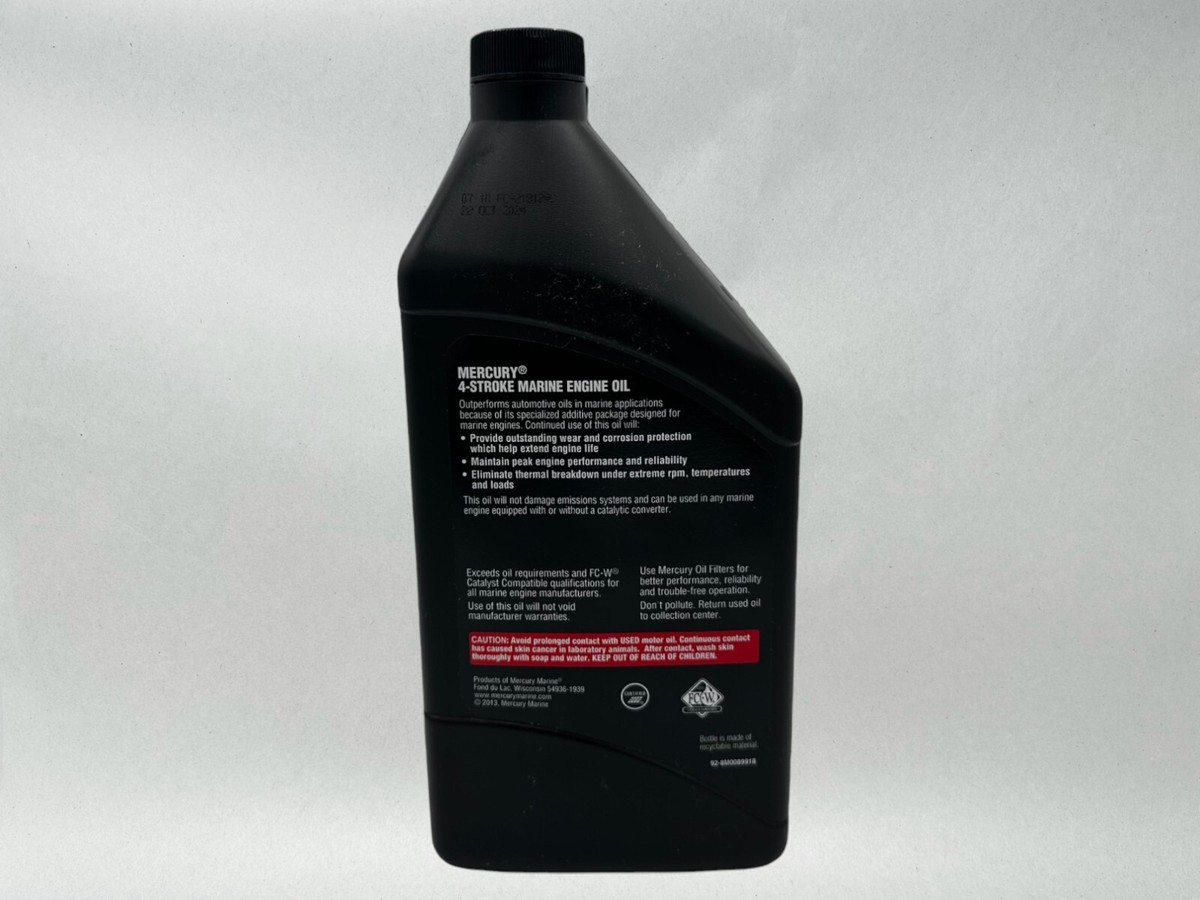 Mercury OEM SAE 25W-40 OB Oil Change Kit for Mercury 40/50/60hp