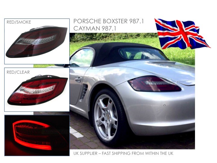 Juego De Pilotos Traseros Led Porsche Boxster 987 / Cayman 05-08 Rojo