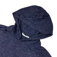 Vince Men  s 100 Cotton Pullover Hoodie Sweatshirt Navy Blue   XL