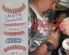 David Wells New Yankees Toronto Blue Jays Red Sox signed baseball COA proof 