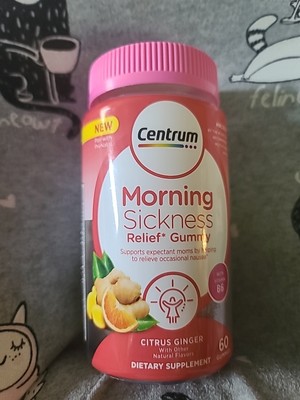 Centrum Morning Sickness Relief Gummy Citrus Ginger 60 each FREE SHIPPING
