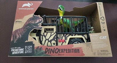 Animal Planet- Dino Expedition Playset Truck Sounds *New