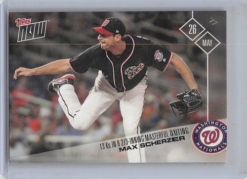 2017 Topps Now 187 Max Scherzer