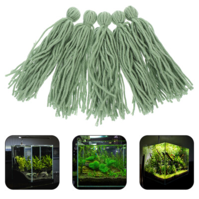 5Pcs Fish Spawning Slates Angelfish Breeding Mop Pet Grass Tank