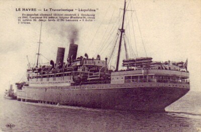 CPA 76 LE HAVRE Paquebot Liege. LEOPOLDINA BRASILIEN BLÜCHER und SUFFREN 1902-1929