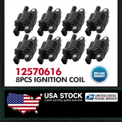 8PCS Premium Quality 12611424 Ignition Coil LS3 LT1 LSA L83 L86 D510C 12570616