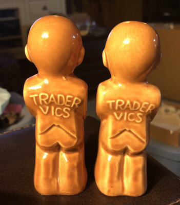 Trader Vics Tiki Salt and Pepper set Imperial Japan Vintage | eBay