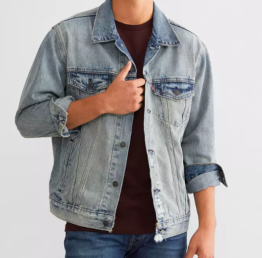 Levi's SHARPE SUPER DX Men's Relaxed-Fit Trucker Jacket, US Levi's SHARPE SUPER DX Men's Relaxed-Fit Trucker Jacket, US