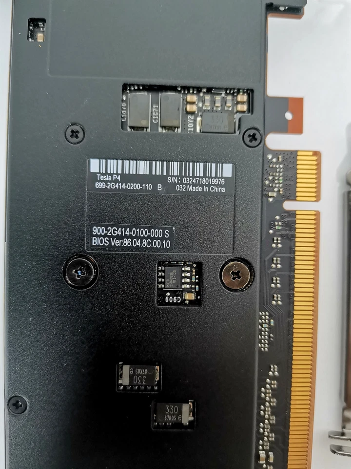 Scheda grafica GPU Nvidia Tesla P4 8 GB Supermicro 900-2G414-6300-000 entrambe le staffe - Immagine 4 di 4