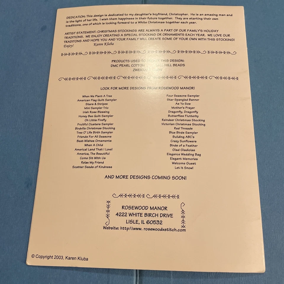 Рождественские чулки вышивка крестиком узор белый рождественский палисандр усадьба снежинка - Изображение 4 из 4