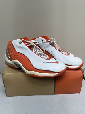 RARE Nike Air Uptempo Sensation TB Orange/ White, Mens Sz 14 #306870 Brand New