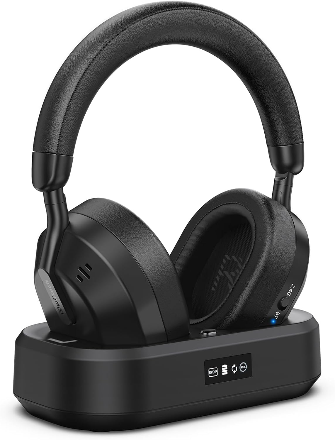 Wireless TV Headphones with LED Display for Comfortable Viewing