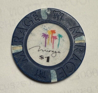 CHAMILLONAIRE『MIX TAPE MESSIAH』廃盤レア皿入手困難 $1 DOLLAR MIRAGE CASINO CHIP LAS VEGAS NEVADA GAMBLING TOKEN