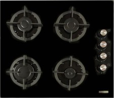 STAYLUX PIANO COTTURA 60 INCASSO GAS VETROCERAMICA VETRO NERO 4 FUOCHI GHISA