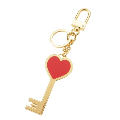 Cartier ハート キーリング Auth Cartier Diabolo de Cartier Key Ring Bag Charm Key Holder Gold