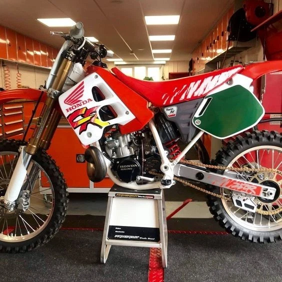 Funda de asiento para Honda CR500R CR 500 1991 estilo - cuero sintético naranja - Foto 2 de 4