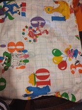 Sesame Street Cotton Kids Bed Sheet Multicolor Characters  Numbers Novelty