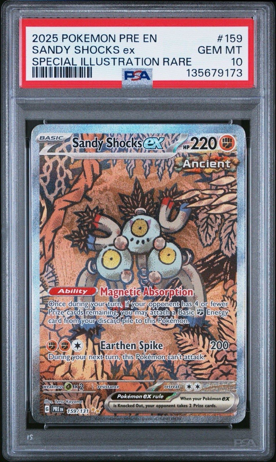 Pokémon Prismatic Evolutions Sandy Shocks EX PSA 10 - 159/131