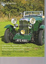 Bonhams 2009 Collectors Cars