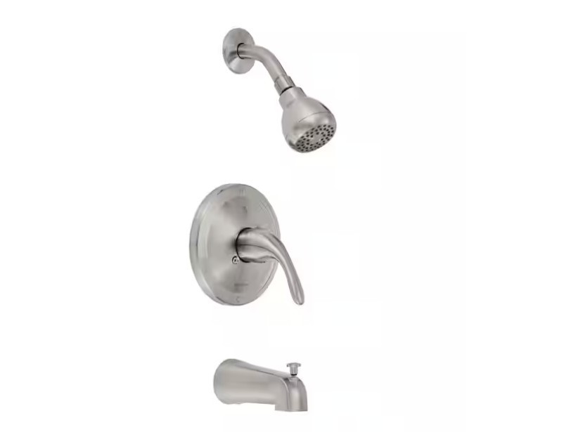 Glacier Builders 1-Handle Tub Shower Trim Kit+ Valve  1.8 GP