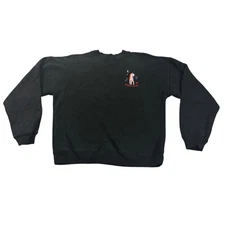Carne Bollente Sweatshirt Mens Small Black Romeo & Juliet Embroidered Crewneck