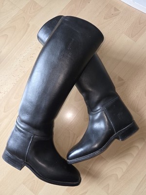 Königs Favorit Reitstiefel Leder Dressurstiefel Allrounder Schwarz Gr.37
