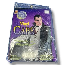 Vintage 1996 Paper Magic Group Halloween Vinyl Cape – 45” Vampire Costume Cover