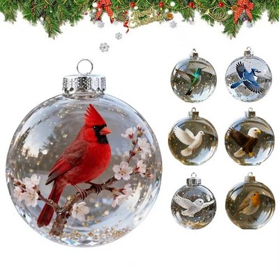 Weihnachten Ornamente Acryl Vogel Ornamente für Weihnachtsbaum Holiday Decor