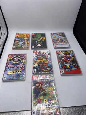 Nintendo Switch Lot of 7 Empty Cases WarioWare Luigi s Mansion Super Mario