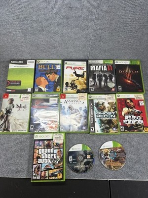 Xbox 360 Game Lot of 13 GTA V Red Dead Redemption Complete Bully Mafia