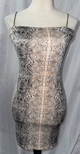 WINDSOR SNAKE SKIN BODYCON DRESS WOMENS SIZE MEDIUM EUC