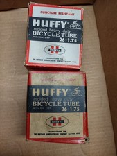 HUFFY Molded Heavy Duty Bicycle Tube Puncture Resistant 26 x 1.75 Vintage NOS X2