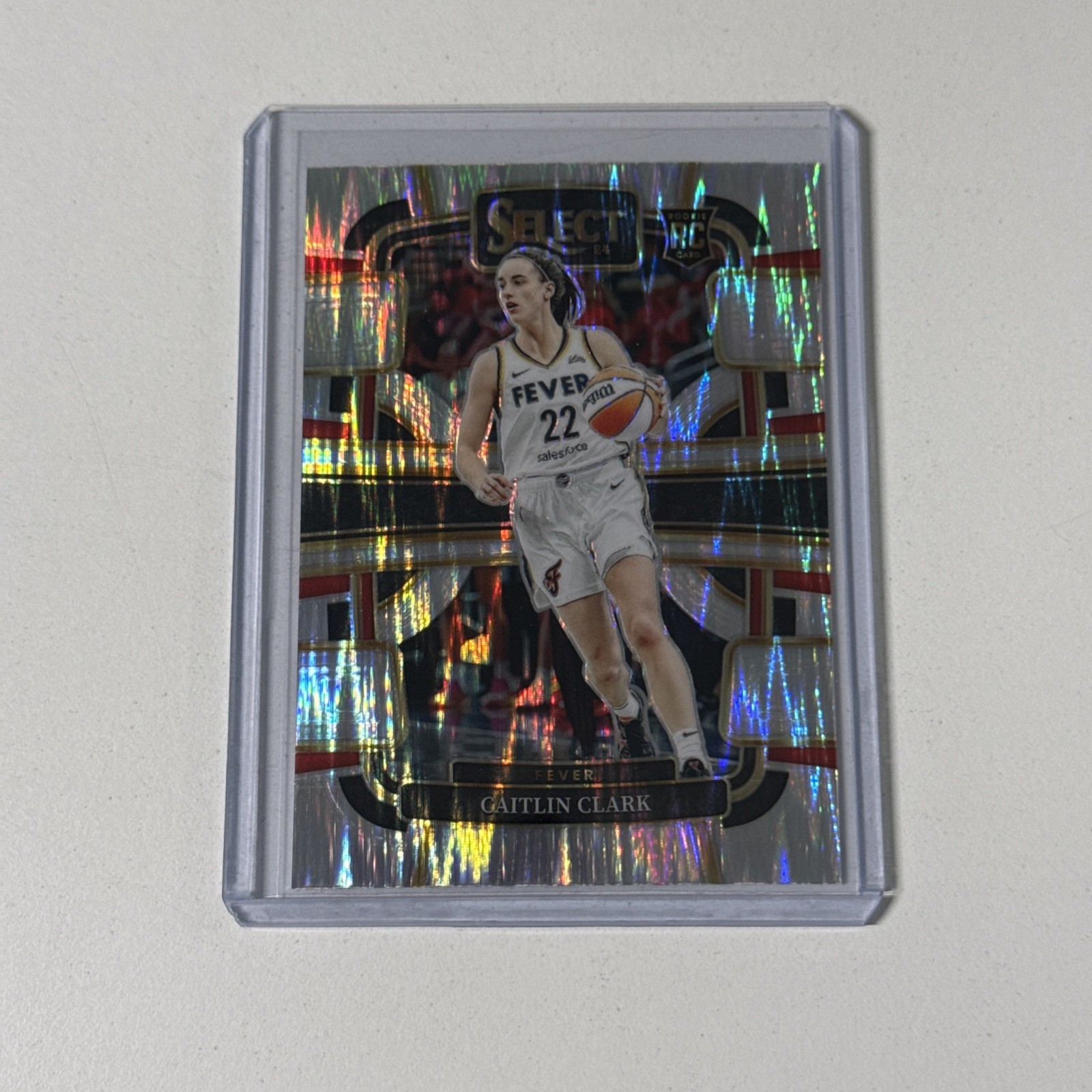 2024 Panini Select WNBA Concourse Caitlin Clark #72 Silver Flash Prizm RC