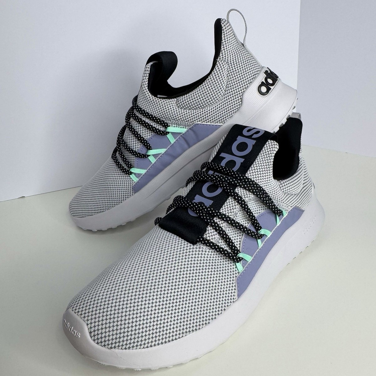 12 Mens adidas LITE RACER ADAPT 5.0 SHOES Dash Grey Three Slip On Shoes  HP2676