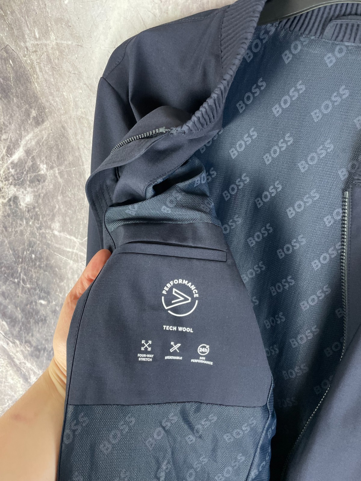 Hugo Boss Mens Suit Wool Bomber Jacket Pants FC RB Leipzig Size L thumbnail 7