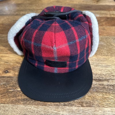 Authentic Dsquared2 leather and wool cap, size M.