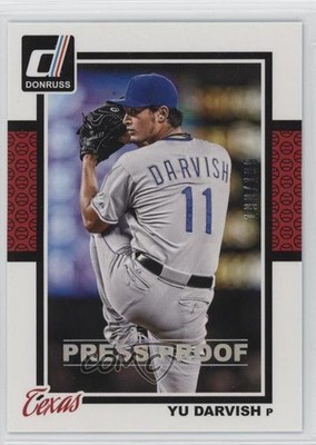 2014 Panini Donruss Press Proof Silver 190/199 Yu Darvish #90 0c4