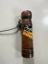 Faulks P-60 Predator Call Natural Wood Handheld Manual Made in USA Vintage