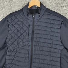 GREYSON Yukon Hybrid Golf Jacket Mens XL Blue Quilted Puffer Full Zip Outerwear