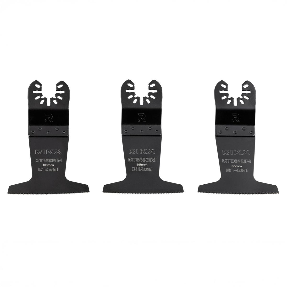RIKA Multitool Blade Set 3pk 64mm Pro/DIY Quick Release Shank Compatibile Fit