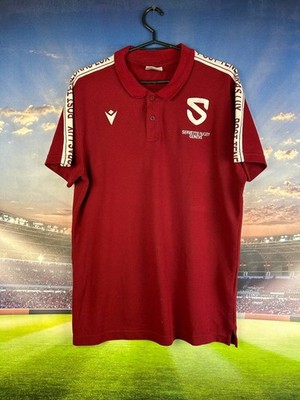Servette Geneve Jersey Rugby Union Training Polo Shirt Macron Men Size M