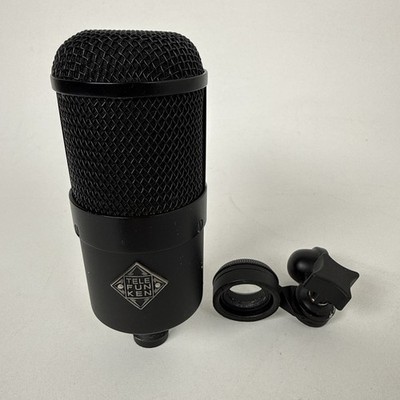 Telefunken M82 Dynamic Microphone + Mount Tested Working Dented Grille No Box