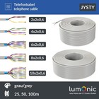 25-100m  JYSTY farbcodiert & geschirmt | Fernmeldekabel, Telefonanschlusskabel