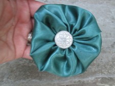 BOUTON CELTIQUE VERT FORÊT SATIN VERT REN WAR 18THC REV WAR