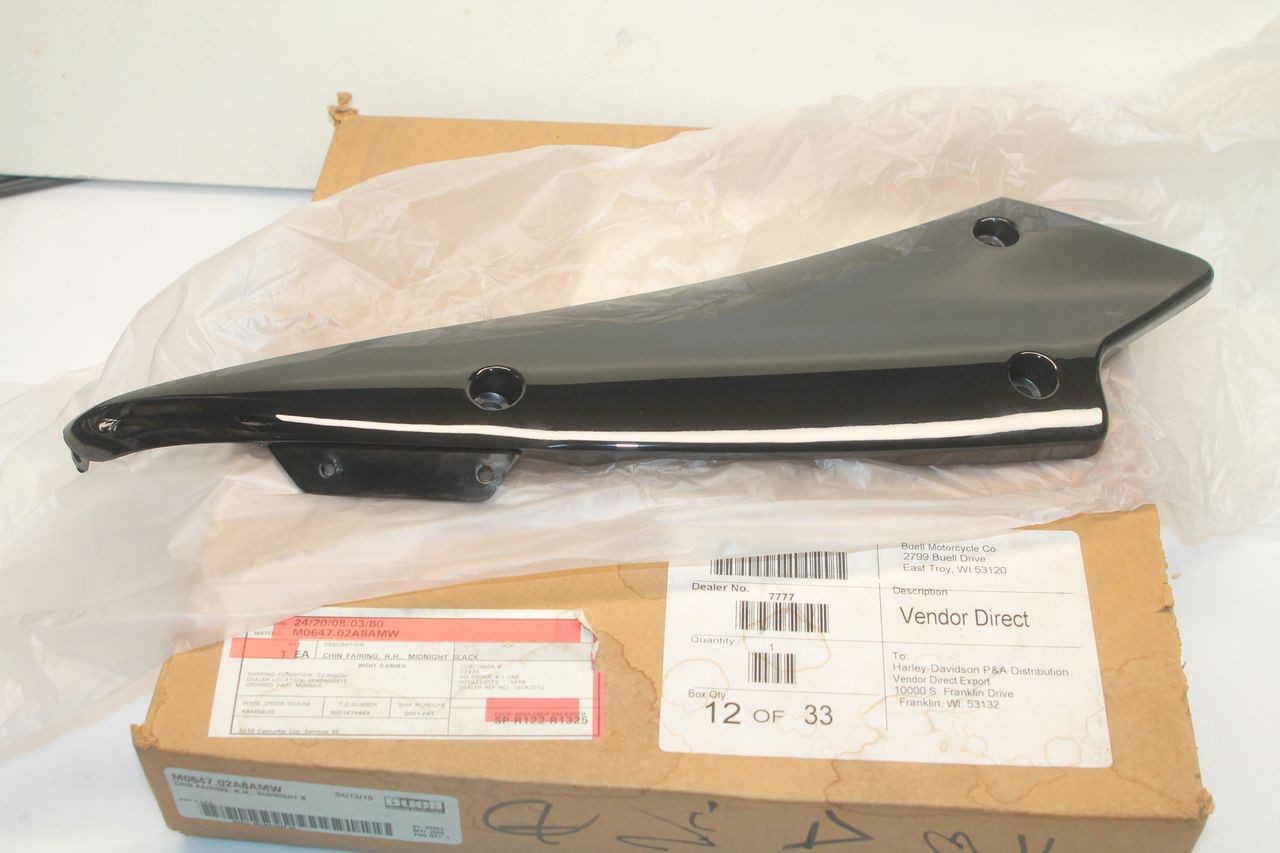 Spoiler carénage inférieur droit Buell XB 2003-2010 M0647.02A8AMW neuf