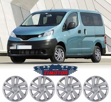 15 Inch Wheel Skins Hubcaps For 2013-2021 Nissan Nv200 Steel Lacquer 4pcs Set