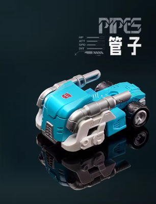 Blokees Wheels IDW Transformers C02 Vehicle Pipes 1:64 Assembly